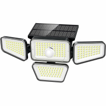 Solar Security Lights Outdoor Motion Sensor Wall Lights 270LEDs 4 Head