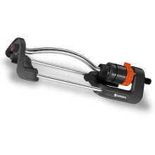 Aspersor oscilante Aqua S - GARDENA - Superficie 220m² - Alcance máximo 17m - Resistente a los rayos UV y a las heladas - 5 años de garantía