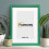 (A3 Pic (A2 Frame)) Green Picture Frame / LW Style Wall Art Frame / Modern Photo Frames With White Mount 15