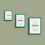 (A3 Pic (A2 Frame)) Green Picture Frame / LW Style Wall Art Frame / Modern Photo Frames With White Mount 17