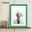 (A3 Pic (A2 Frame)) Green Picture Frame / LW Style Wall Art Frame / Modern Photo Frames With White Mount 14