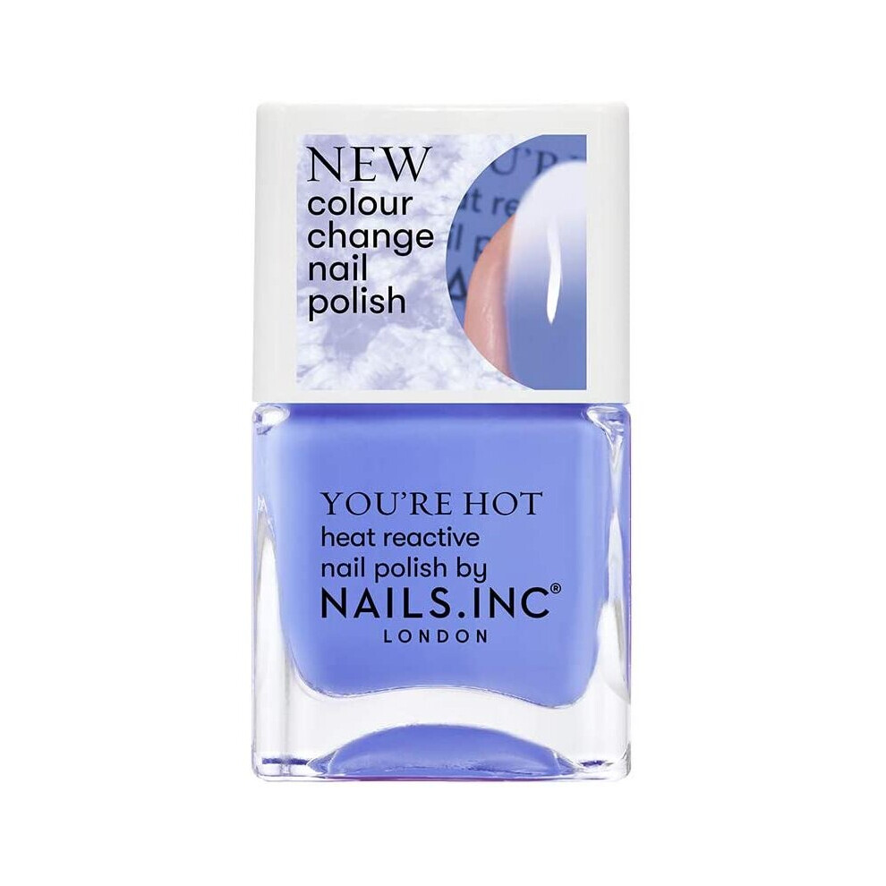 Nails Inc, Degree in Hot Thermochromic Polish, blue, 14 millilitre