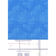 (180 cm Width x 140 cm Drop, Blue) Lister Cartwright Blackout Roller Blinds Windows Child Safety Paint Texture