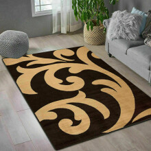 (Brown-Beige , 120 x 170 cm) Modern Luxury Sophia Rugs Living Room Carpet Mats