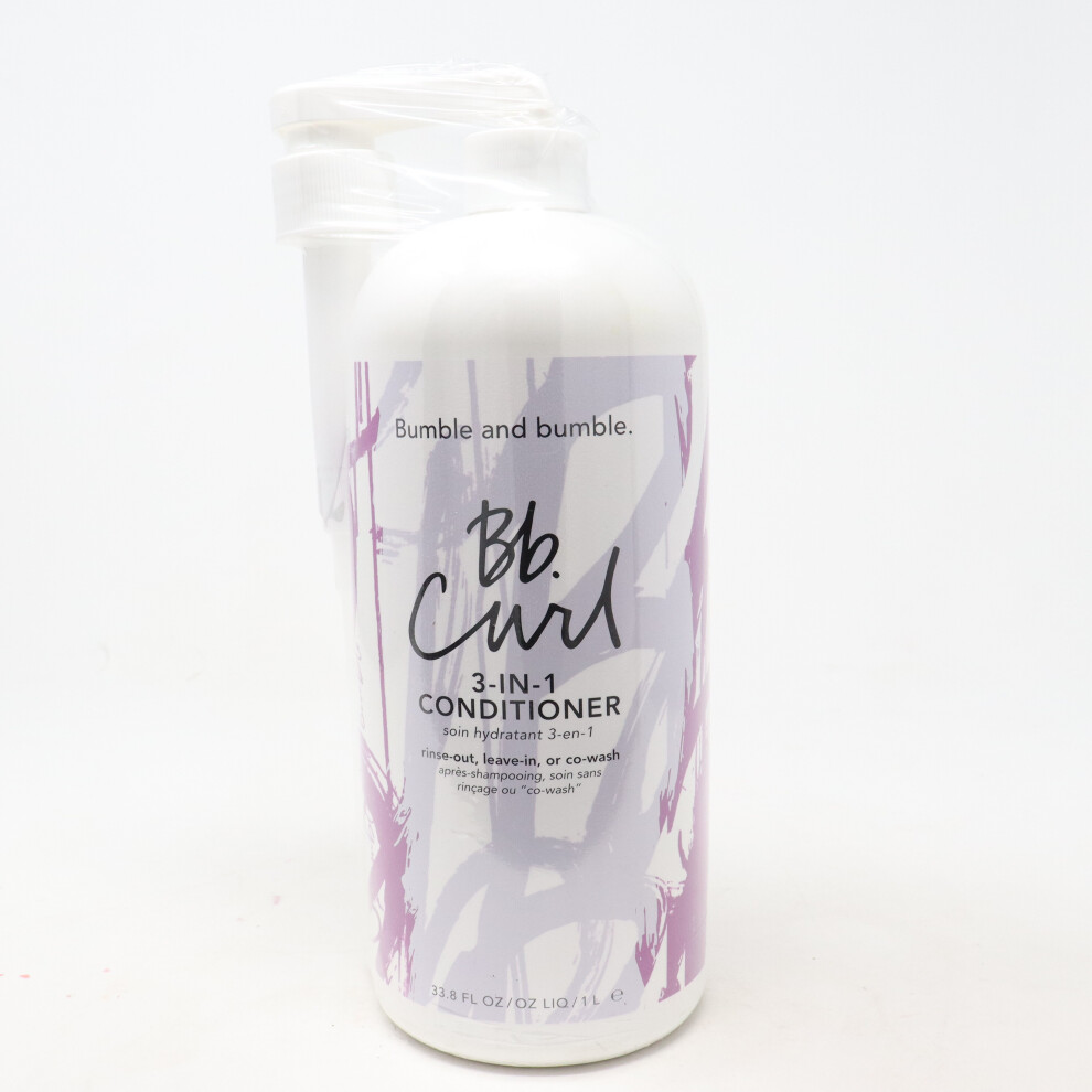 Bumble And Bumble Curl 3-In-1 Conditioner  33.8oz/1L New
