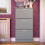 Vida Designs (Grey) 3 Drawer Shoe Cabinet Pull Out Hallway Storage 4