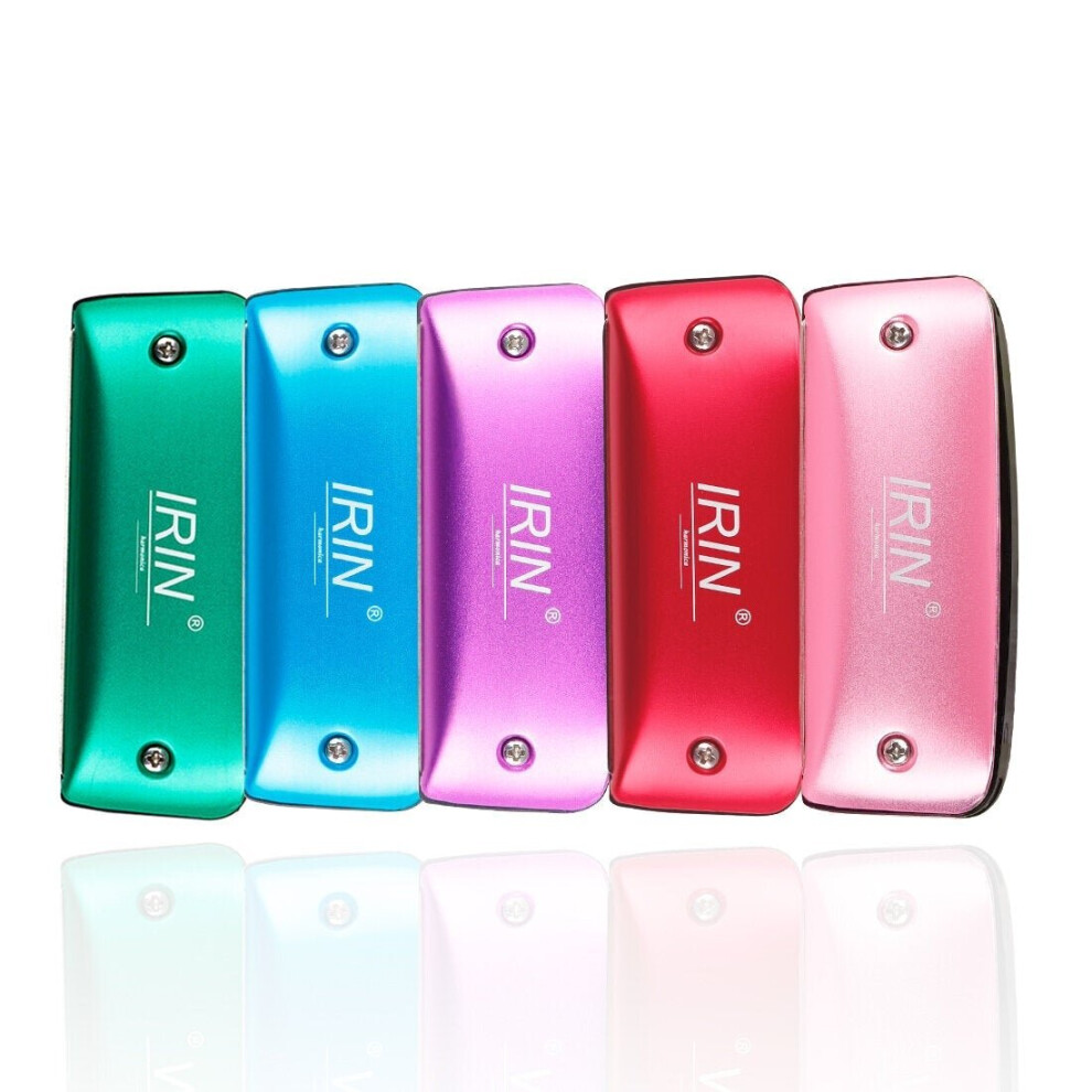 (Purple, D Key) 7 Hole Blues Color Harmonica Covers Two Octaves of Notes For Music Enthusiast