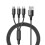 (Red) Fast USB Charging Cable Universal 3 in 1 Multi Function Cell Phone Cord Charger 1