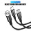 (Red) Fast USB Charging Cable Universal 3 in 1 Multi Function Cell Phone Cord Charger 2