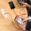 (Red) Fast USB Charging Cable Universal 3 in 1 Multi Function Cell Phone Cord Charger 7