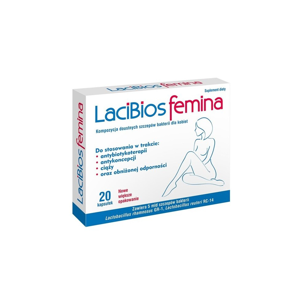 LACIBIOS FEMINA Oral gynaecological probiotic 20 capsules