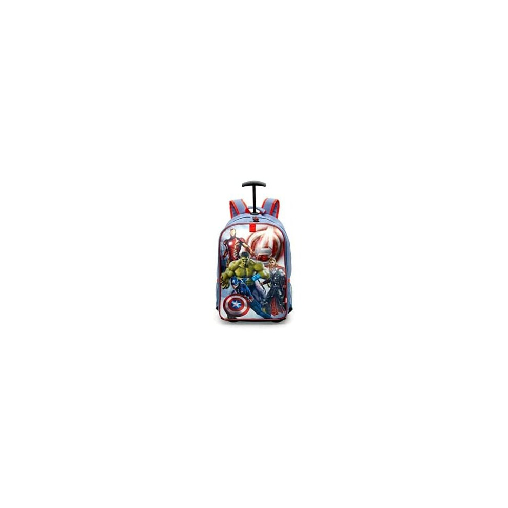Disney Marvel Avengers Wheeled Trolly Backpack New Hulk Thor New Character Multicoloured