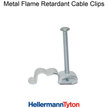 (White, 20) PROFESSIONAL METAL FLAME RETARDANT CABLE CLIPS 4.5mm TWIN SHOTGUN WF65/CT63
