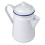 (White) Enamel Coffee Pot Stove Top Kettle Jug Falcon 1