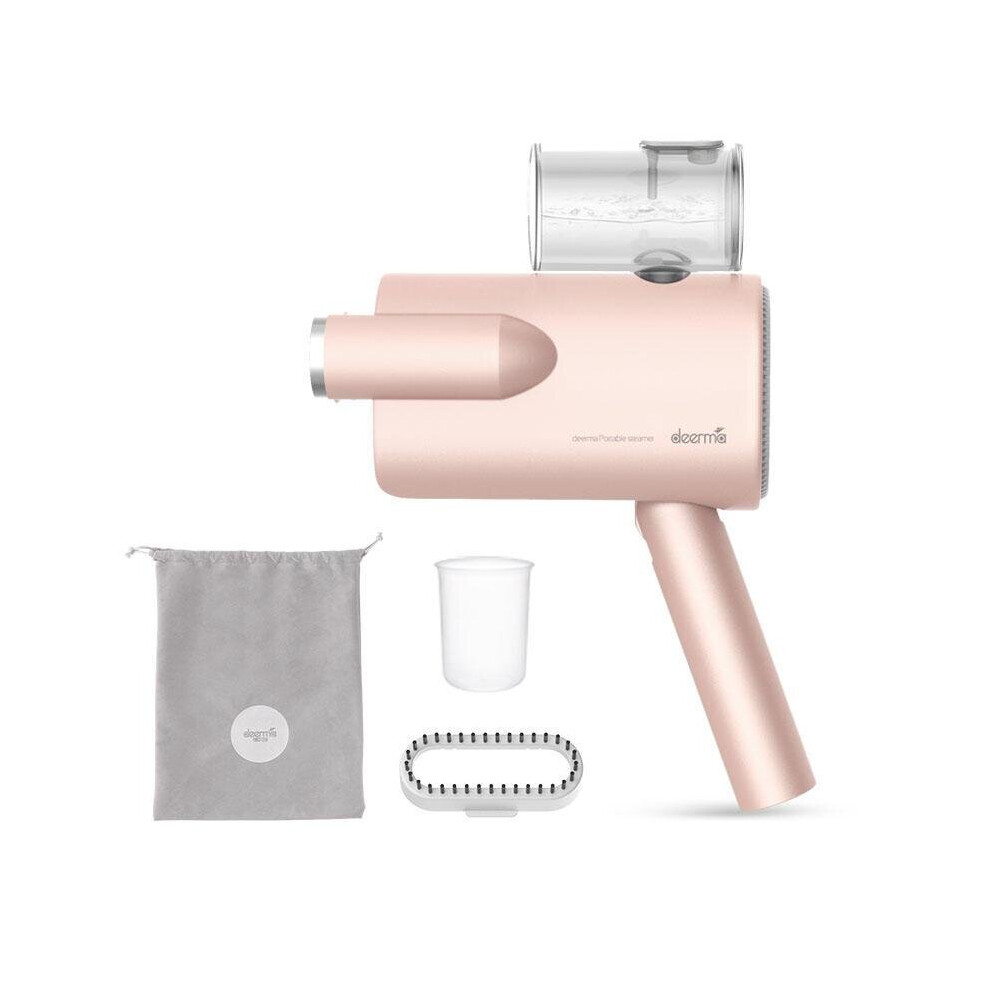 Handhold Portable Pink Steam Iron Household Mini Ironing Bag Package