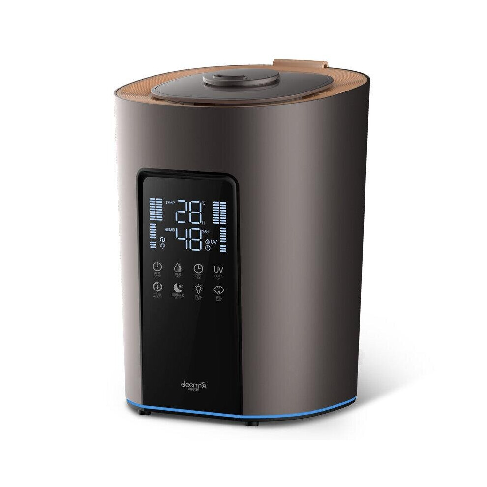 Ultrasonic Humidifier UV-C Sterilization 5L Water Capacity 300mL/h 8 Functions 3 Preset Modes 4-layer PurificationTouch Control Low Noise