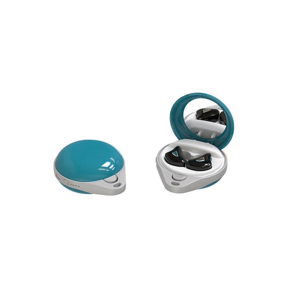(Sky ) Tws Tooth Earphone Mini Wireless Earbuds Hifi 6D Bass Gaming Touch Control Headset With Portable Mirror Blue 6112212055809