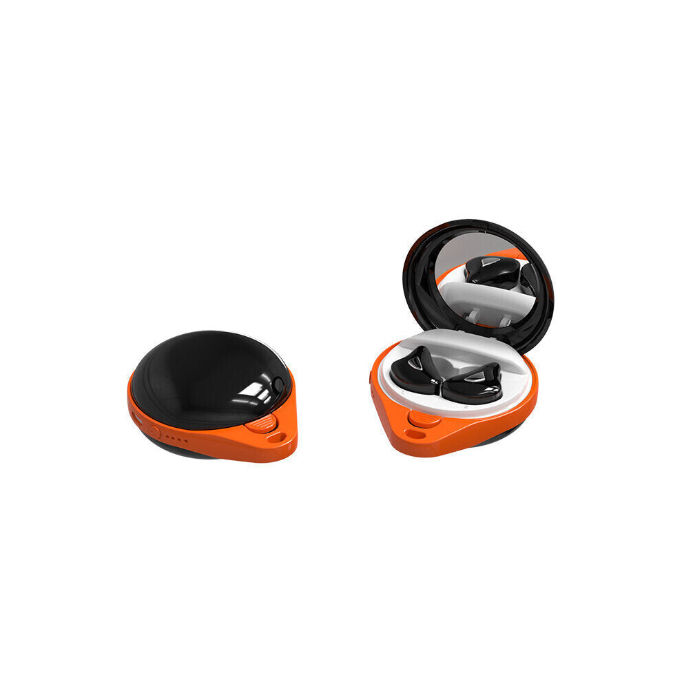 (Black) Tws Bluetooth Earphone Mini Wireless Earbuds Hifi 6D Bass Gaming Touch Control Headset With Portable Mirror Black 6112212055816