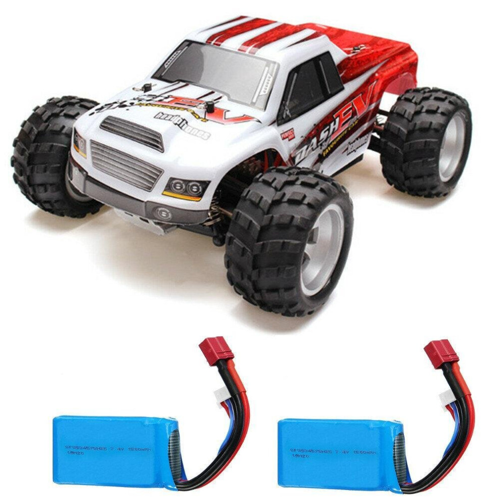 With Two Batteries 1/18 2.4G 4WD Monster Truck RC Car 70km/h RTR Model