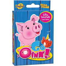 Go Oink Card Game by Cheatwell - Collect 3-animal Sets by Making Animal Sounds (No Words); 18 Animal Sets, Most Sets Wins