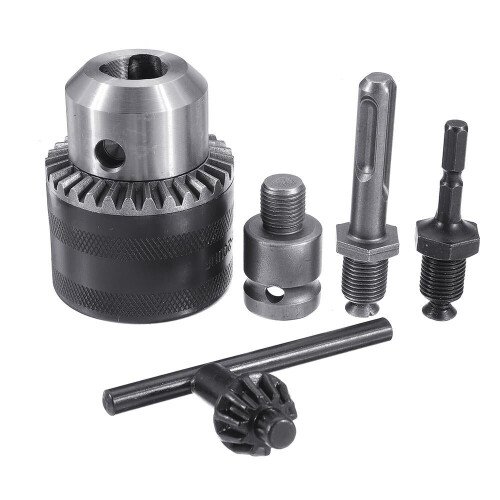 5pcs 3-16mm Drill Chuck Set 1/2-20UNF Thread Drill Adapter Changed Impact Wrench Into Eletric Drill 1
