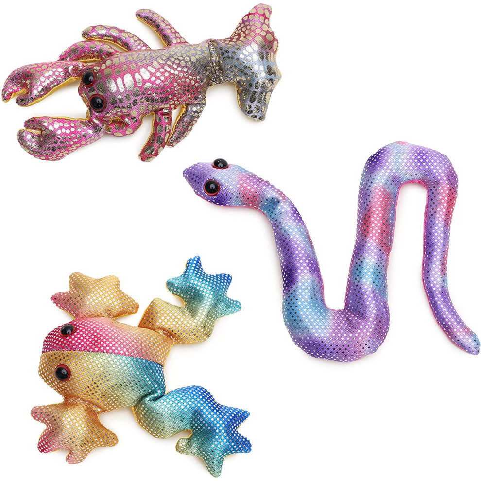 ToylandÂ® Pack of 3 - 10cm (4") Sand Animal Toy / Decoration - Assorted Designs - 3 Chosen At Random