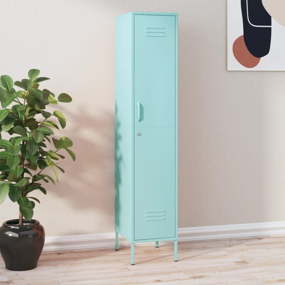 Vidaxl Locker Cabinet Mint Steel Storage Office Furniture Cabinet Organiser