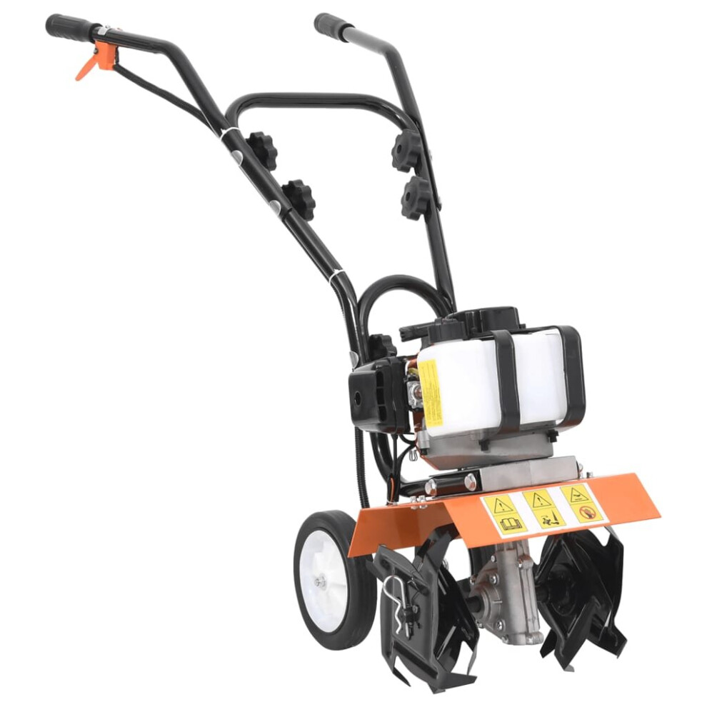 Vidaxl Gasoline Tiller 52 Cc Garden Outdoor Terrace Petrol Tiller Cultivator