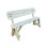 (8ft, Rustic Brown) Victoria Rounded Bench With Back Rest 4