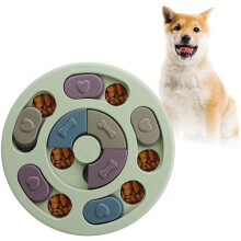 Dog Puzzle, Dog Food Dispenser Toy, Durable Interactive Dog Toy(Green)
