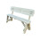 (8ft, Rustic Brown) Victoria Rounded Bench With Back Rest 6