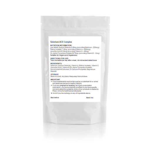 Selenium 220mcg and Vitamins A, C & E (30 Tablets) Immune Support - UK 1