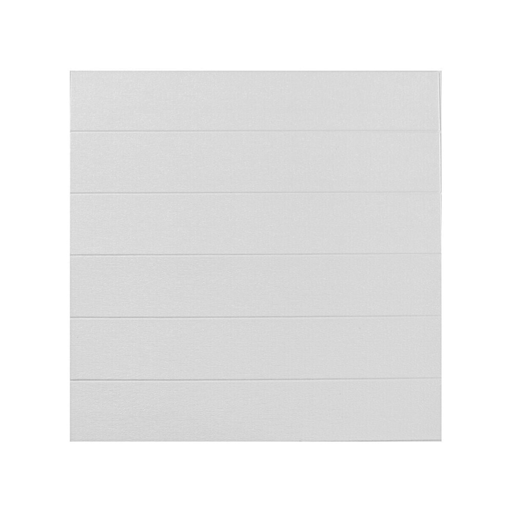 (White) 10pcs 70x70cm 3D Wall Tile Stickers Bedroom Living Room Self-Adhesive Decals Foam
