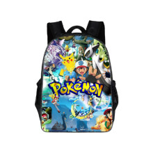 (Boy, Backpack) Pokemon School Bag Comfortable Backpack Pencil Bag Polyester Comfort Lightening