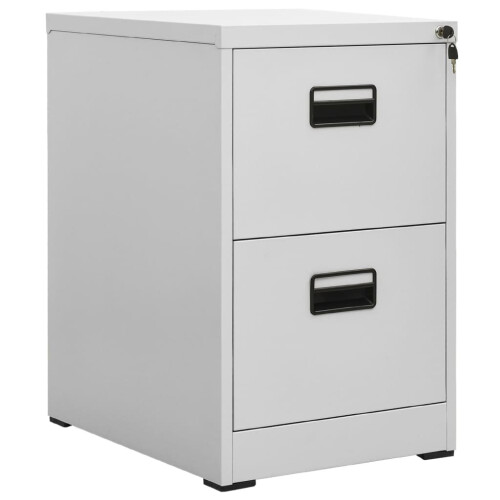 VidaXL vidaXL Aktenschrank Hellgrau 46x62x72,5 cm Stahl