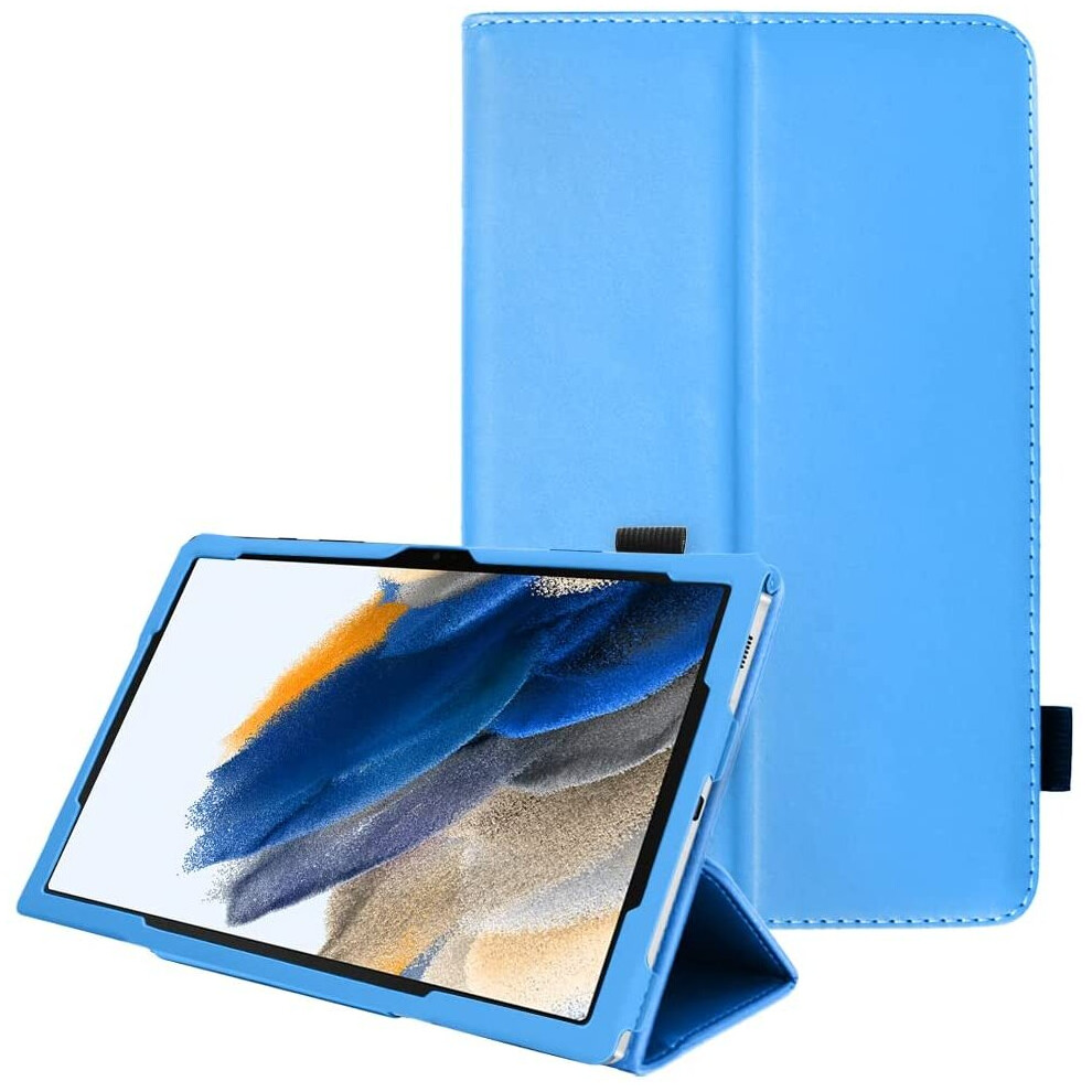 Techgear Leather Case For Samsung Galaxy Tab A8 10.5" (Sm-X200 / Sm-X205) Premium Pu Leather Slim Folio Stand Smart Case Cover...
