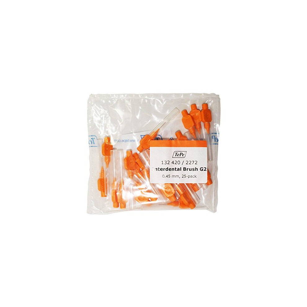 TePe Original Interdental Brushes (25 Pack) - Orange 0.45mm