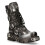 New Rock (43) New Rock 591-S2 Black/Silver Gothic Leather Boots 1
