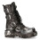 New Rock (43) New Rock 591-S2 Black/Silver Gothic Leather Boots 3