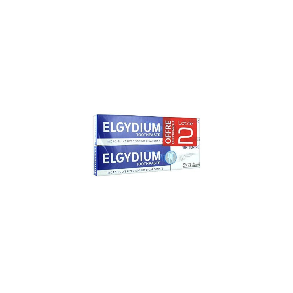 Elgydium Whitening Toothpaste 2 X 75Ml