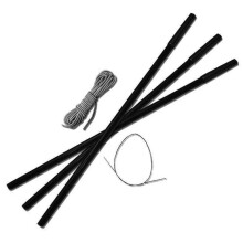 TentSpares Fibreglass Pole Wand Repair Pack for Hi Gear Rock 4 & 5 Tent
