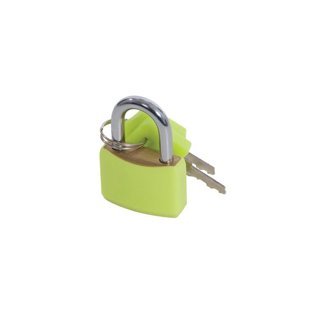 4 Pack 20mm Hi Vis Brass Padlocks Set 2 Brass Keys