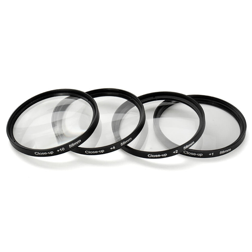 (49mm) Close-up +1/+2/+4/+10 49/52/55/58/62/67/72/77mm Lens Filter Kit Set for DSLR Camera