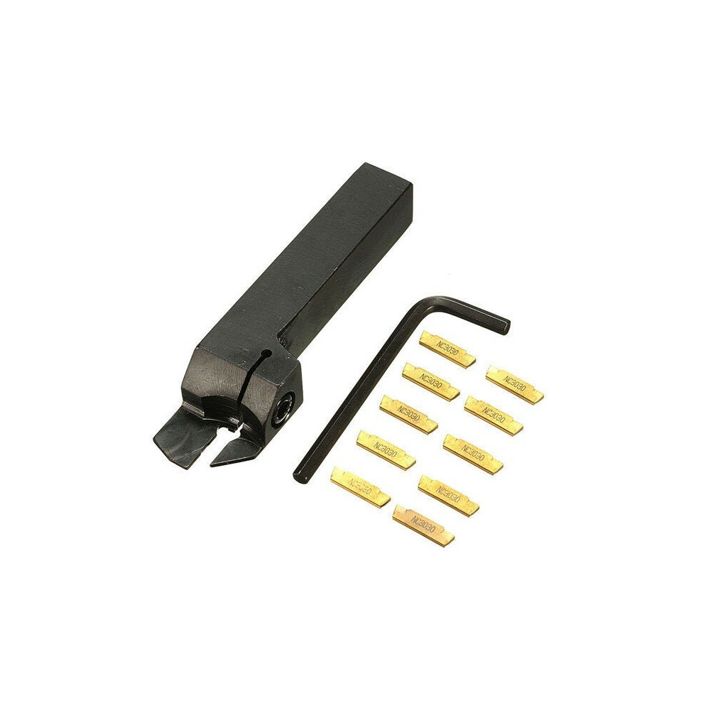 1616-2 16*16*100Mm External Grooving Lathe Tool Holder With 10Pcs Mgmn200 Insert 3654659401328