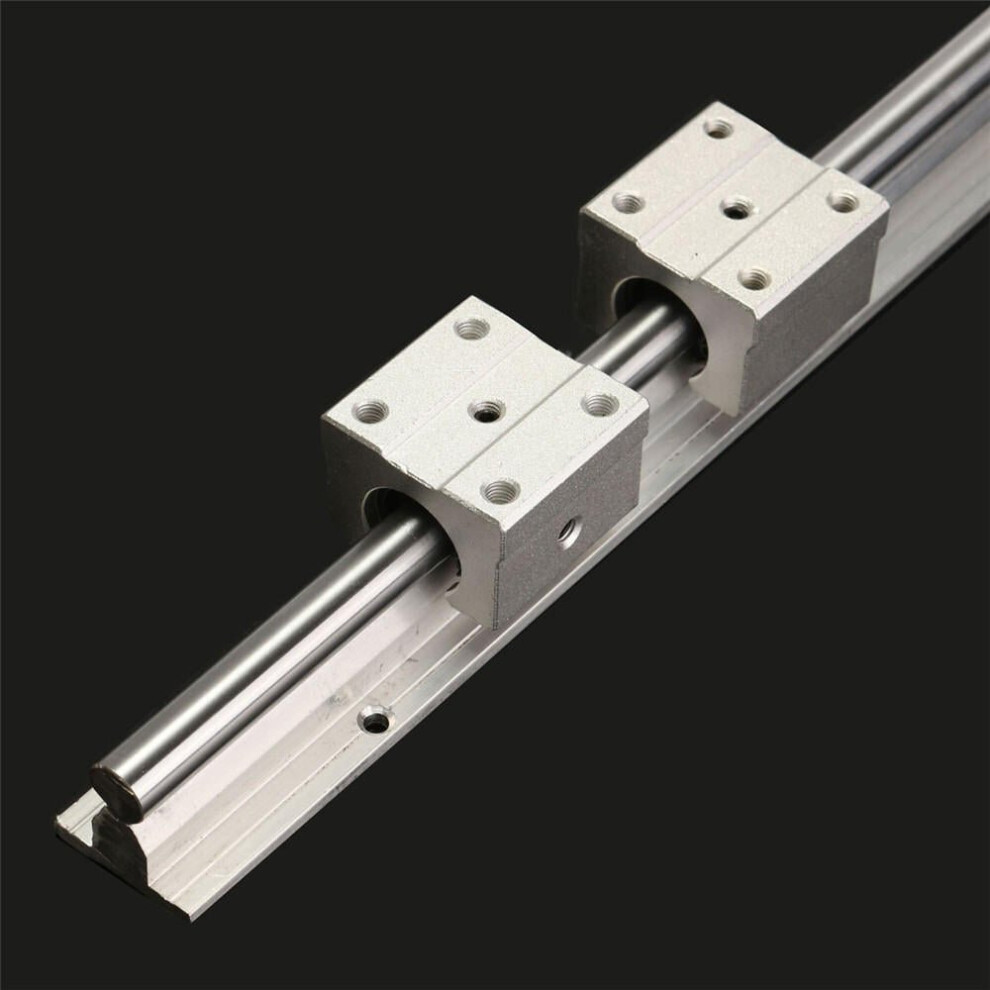 600Mm Linear Rail Shaft Rod With 2 Sbr12uu Block 3654659464361