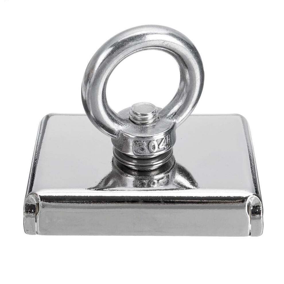 300KG D75 Super Fishing Recovery Block 304 Magnet Eyebolt M10 Ring Metal