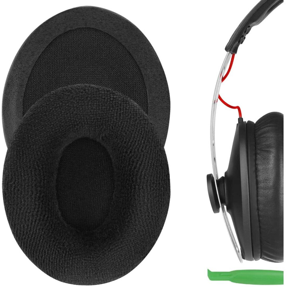 Geekria Black Comfort Velour Replacement Ear Pads For Sennheiser Momentum On-Ear Headphones Earpads, Headset Ear Cushion Repair Parts...