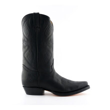 (46) Grinders Louisiana Black Mens Heel Leather Boots