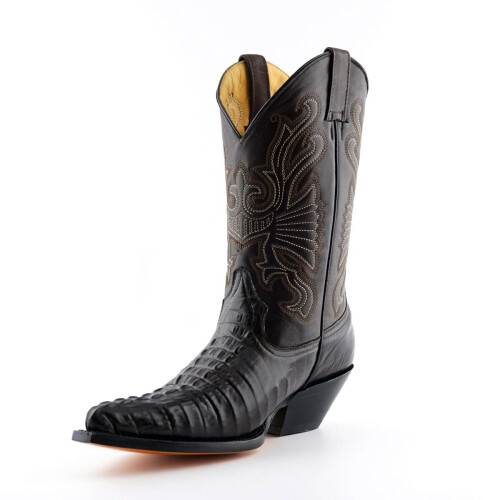 (43) Grinders Brown Leather Western Boots - Carolina 2