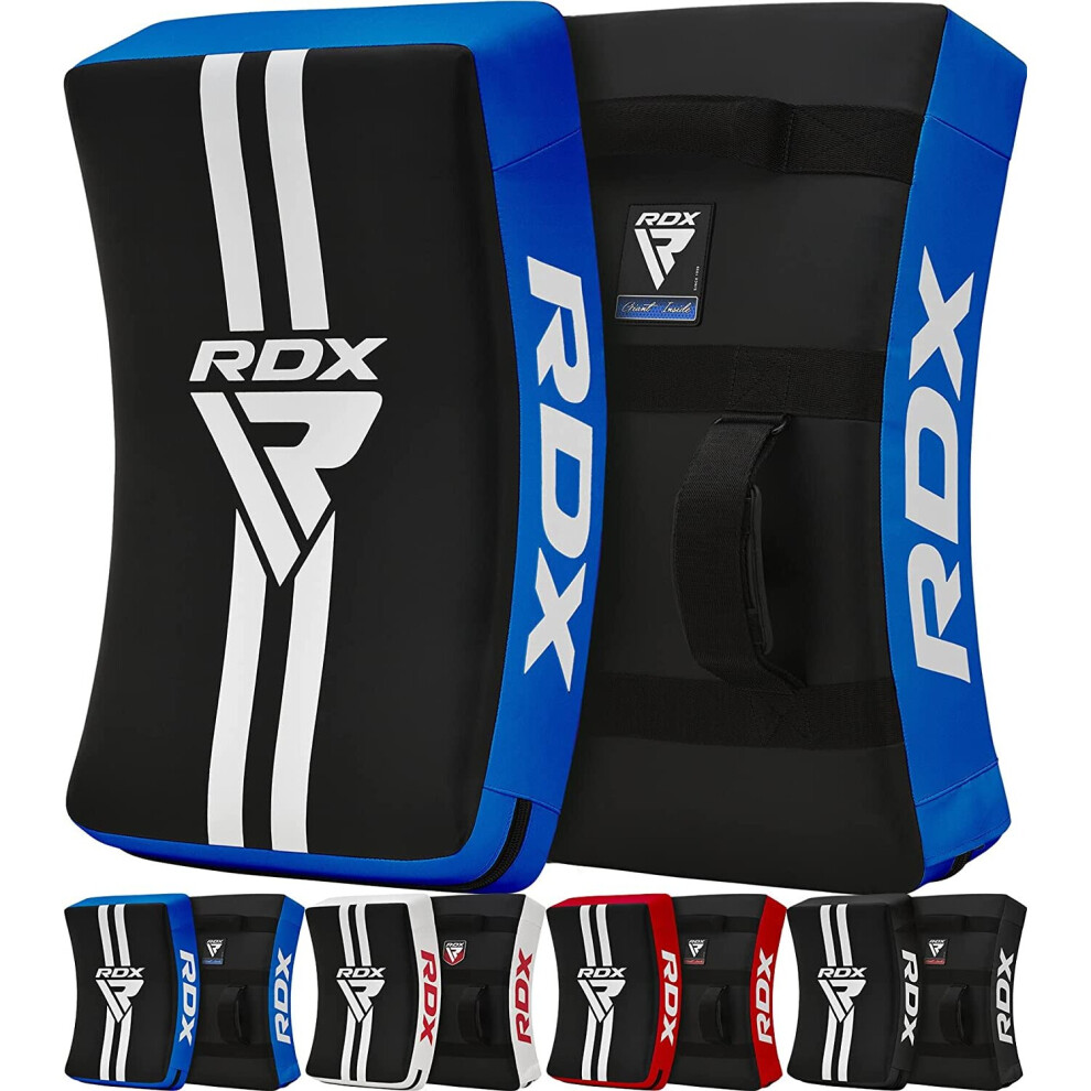 (Blue) RDX Kick Shield Muay Thai Kickboxing, Striking Pad